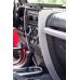Center Dash Accents, Brushed Silver, 07-10 Jeep Wrangler