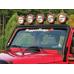 Windshield Frame Light Bar,Textured Black, Rugged Ridge, Jeep Wrangler (JK)  07-11