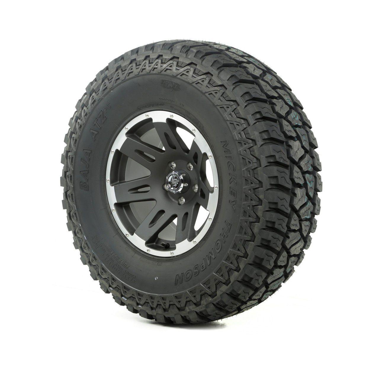 Wheel/Tire Package, 17 XHD, Black w/ Machined Lip, 37x12.50x17 ATZ P3 ...